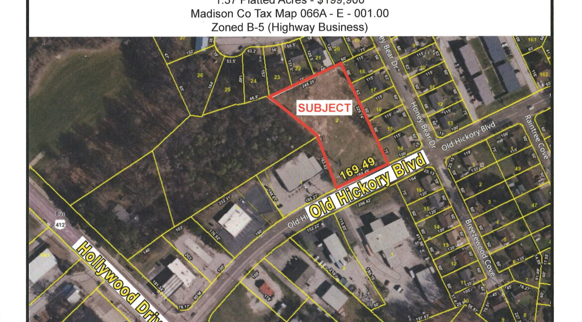 1001 Old Hickory Blvd - Zoning Map